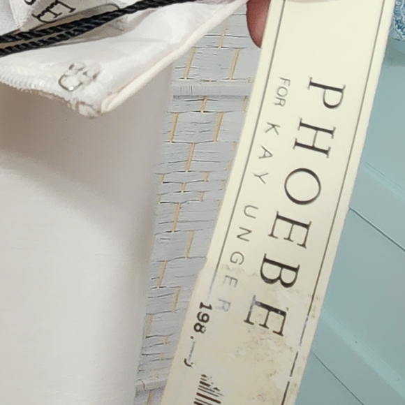 Phoebe By Kay Unger Beaded Embroidered Silk White Dress NWT - Picture 9 of 12